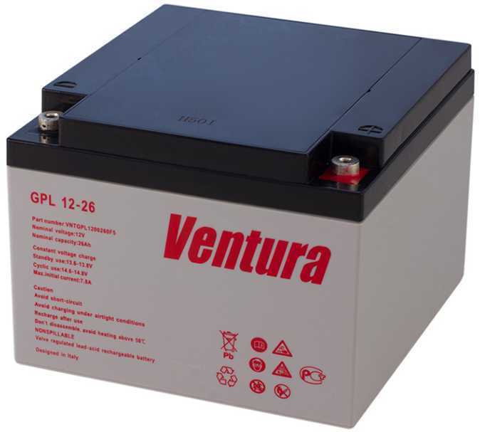 Ventura GPL 12-26 Аккумуляторы фото, изображение
